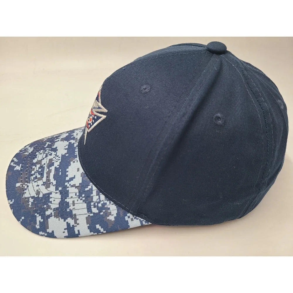 Columbus Blue Jackets Digital Camo Brim Elk & Elk Adjustable Hat‎ Cap NHL Blue